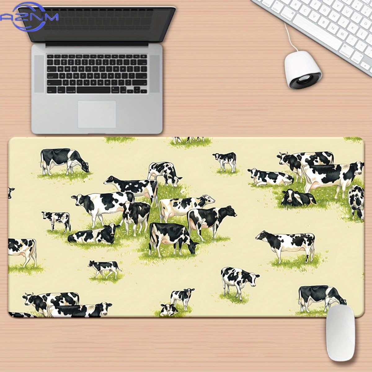 Cow Mat Rubber - بساط مكتب كبير جدًا بنقشة جلد