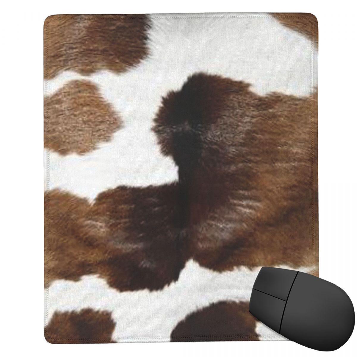 Cow Mat Rubber - لوحة ماوس بتصميم ريفي بنقشة بقرة