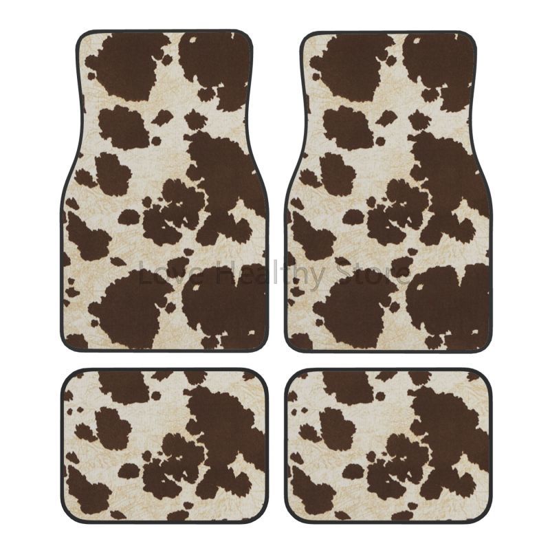 Cow Mat Rubber - البقرة سيارة الحصير مجموعة من 4
