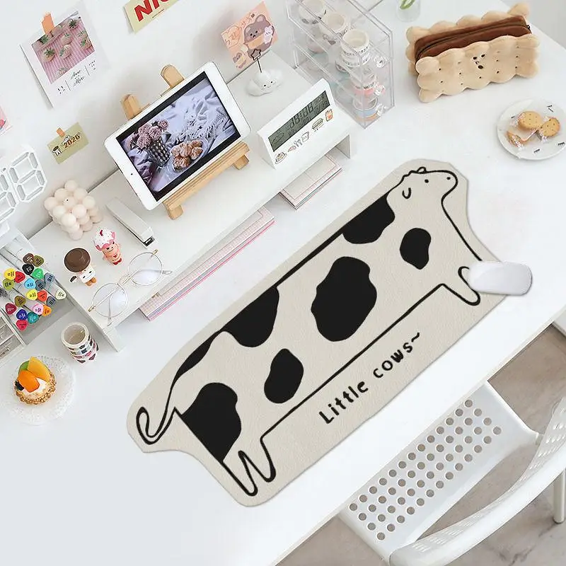 Cow Mat Rubber - Kawaii القط ألعاب مكتب حصيرة جلد