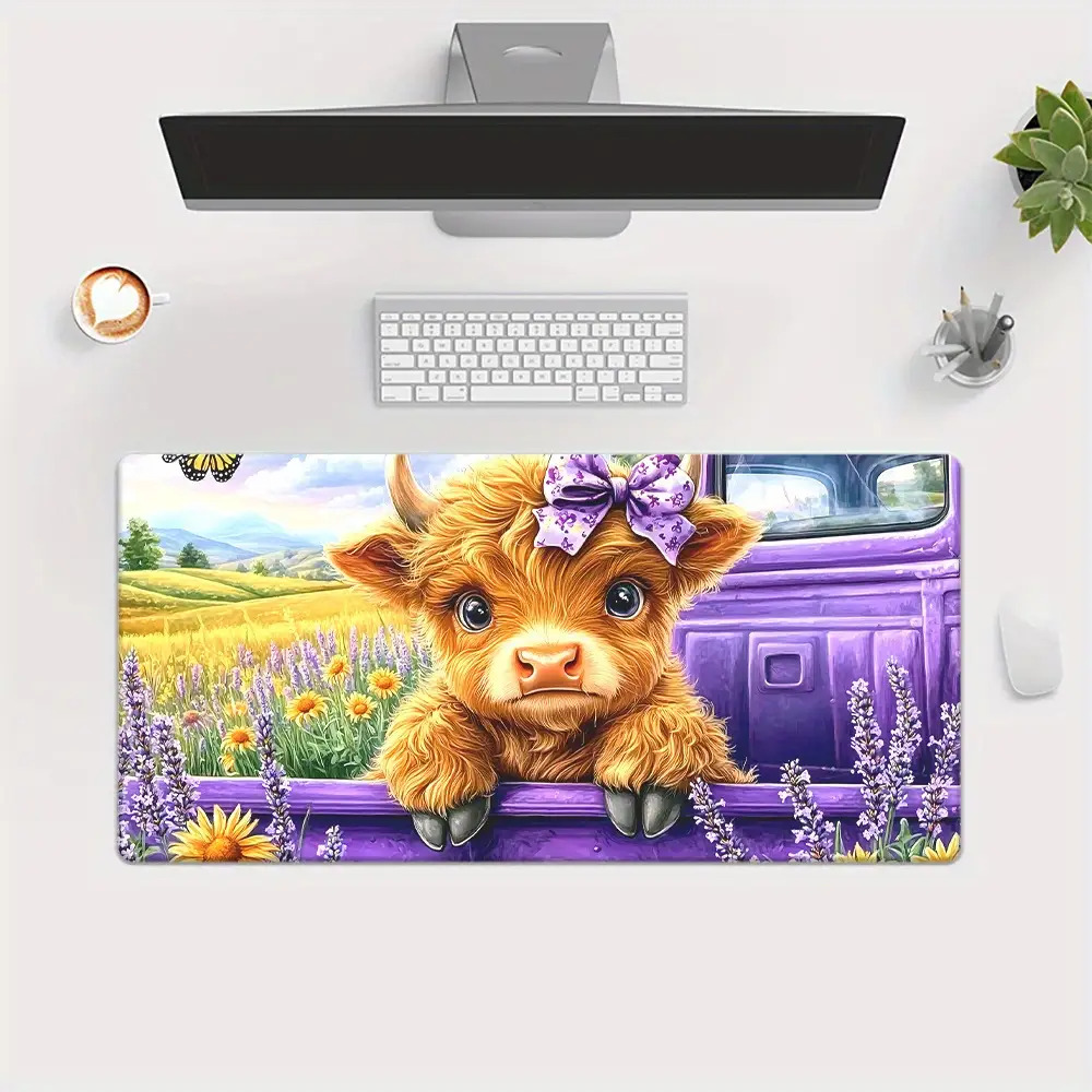 سجادة مكتب كبيرة بتصميم بقرة ه - مراجعة Cow Mat Rubber وسعره