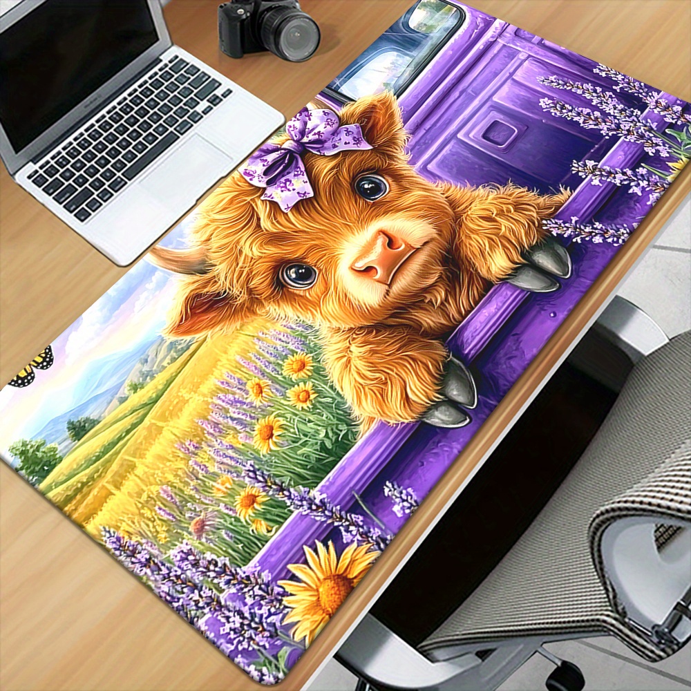 سجادة مكتب كبيرة بتصميم بقرة ه - مراجعة Cow Mat Rubber وسعره