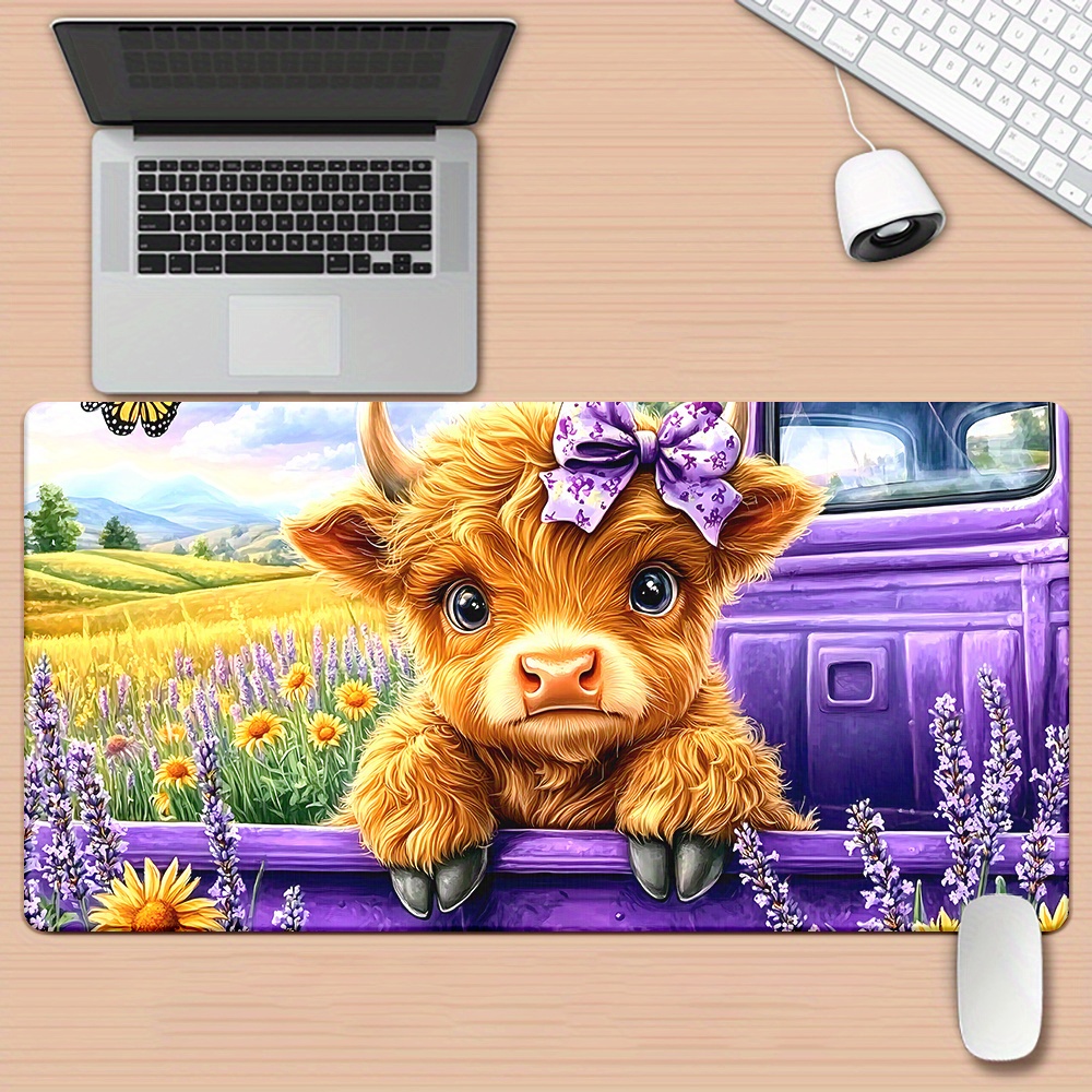 سجادة مكتب كبيرة بتصميم بقرة ه - مراجعة Cow Mat Rubber وسعره