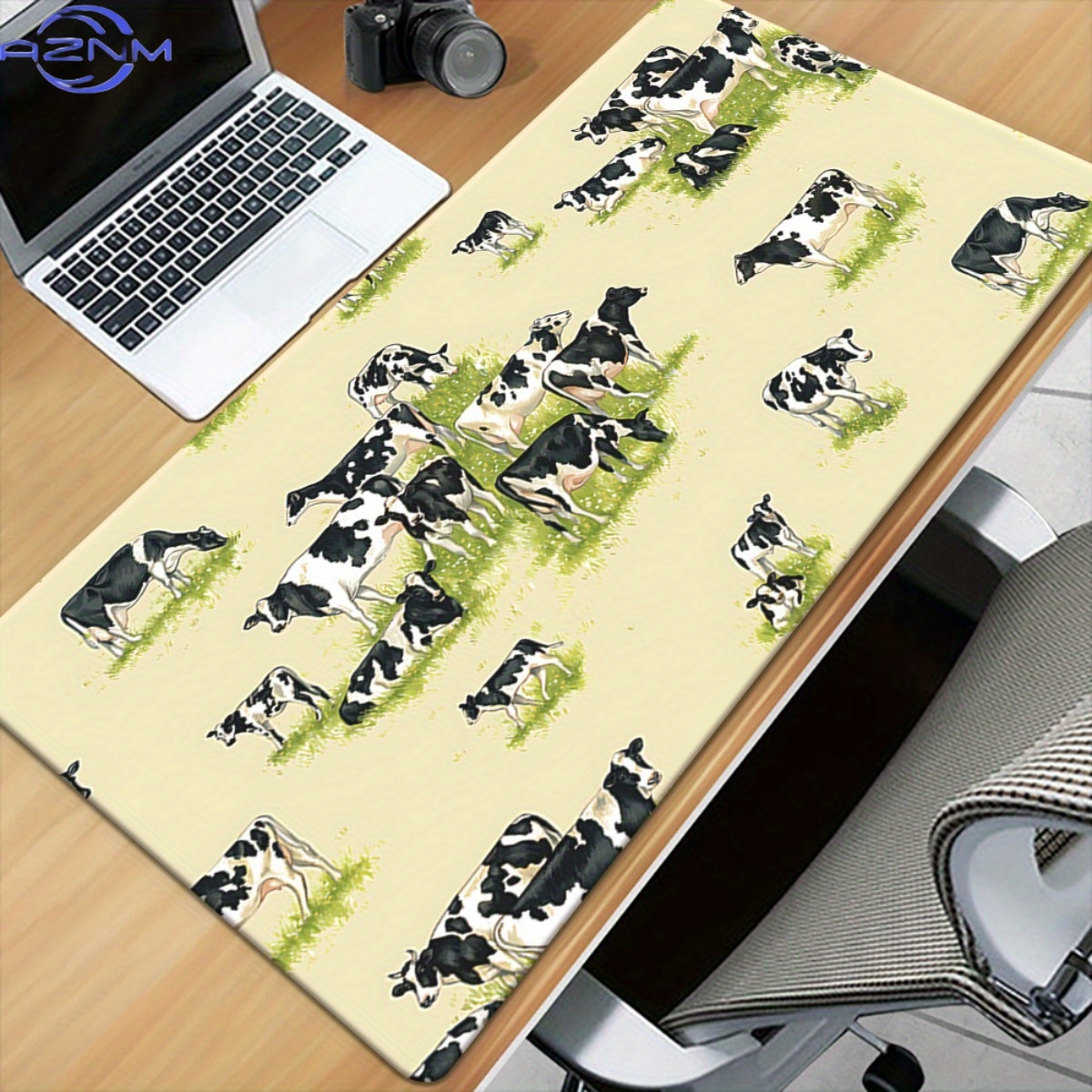 بساط مكتب كبير جدًا بنقشة جلد  - مراجعة Cow Mat Rubber وسعره