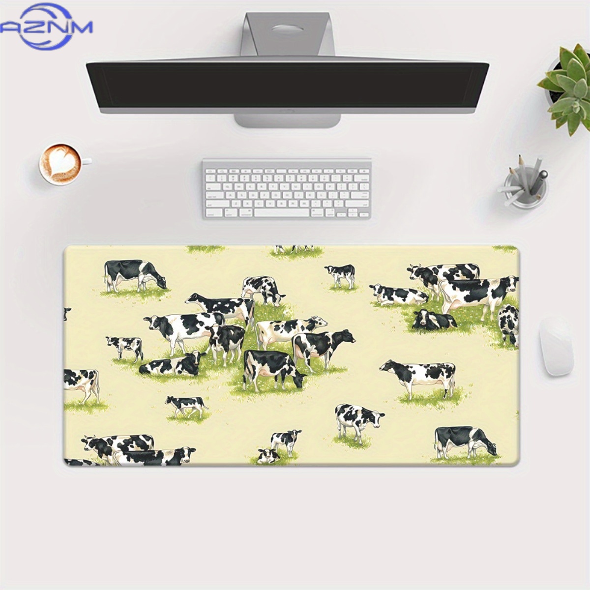 بساط مكتب كبير جدًا بنقشة جلد  - مراجعة Cow Mat Rubber وسعره