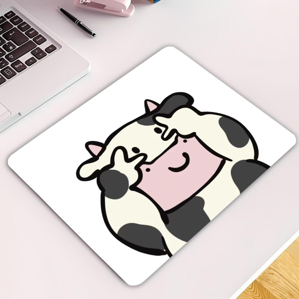 وسادة فأرة صغيرة بنمط قطة وحصا - مراجعة Cow Mat Rubber وسعره