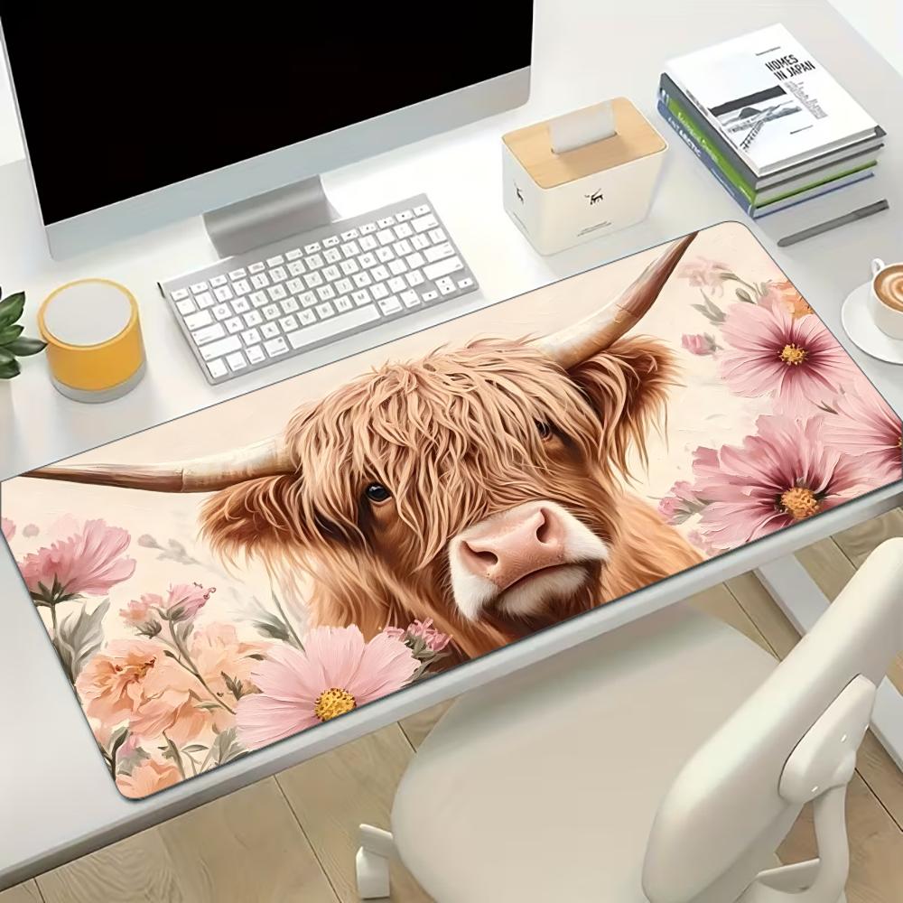 سجادة مكتب كبيرة بتصميم بقرة ه - مراجعة Cow Mat Rubber وسعره