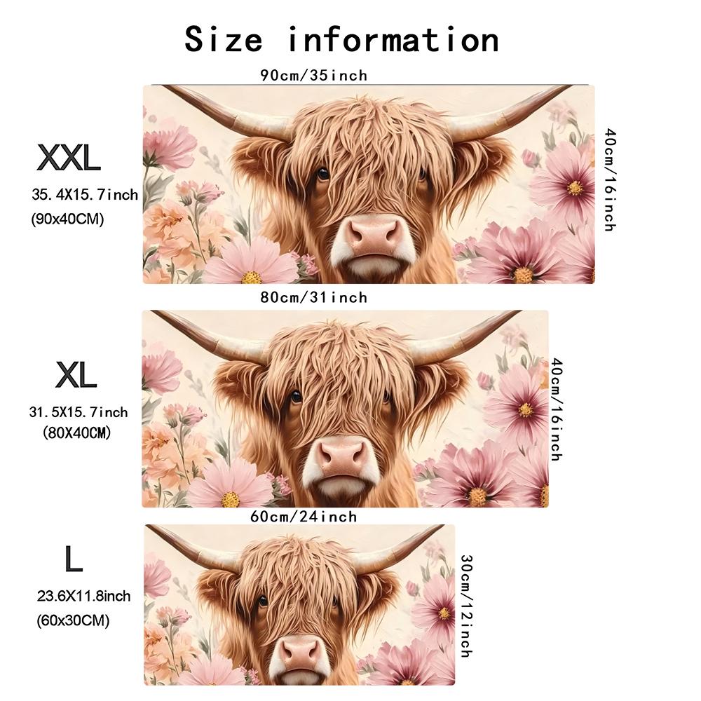 سجادة مكتب كبيرة بتصميم بقرة ه - مراجعة Cow Mat Rubber وسعره
